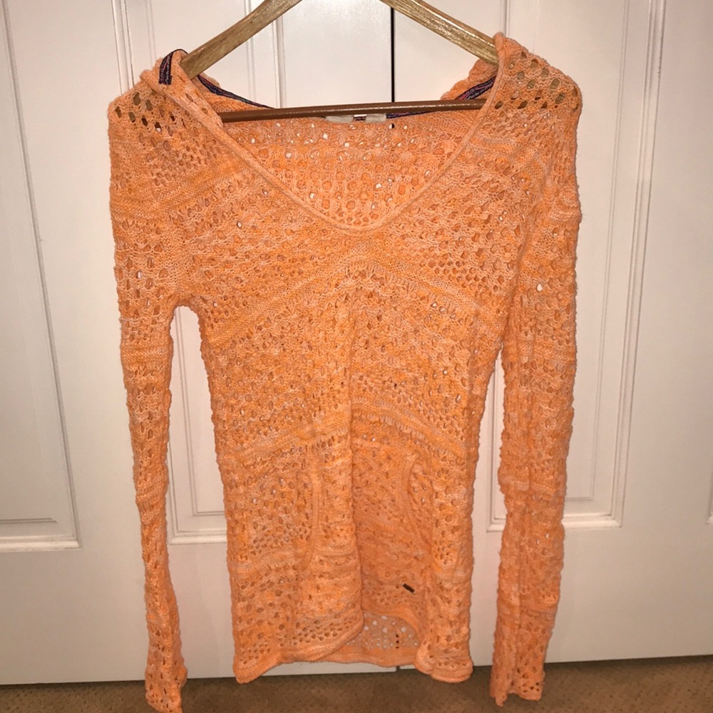 Roxy Orange intricate sweater!!